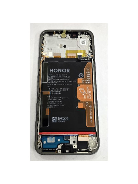 Pantalla para Honor 400 Lite mas tactil negro con marco negro y bateria 0235ANSY Service Pack