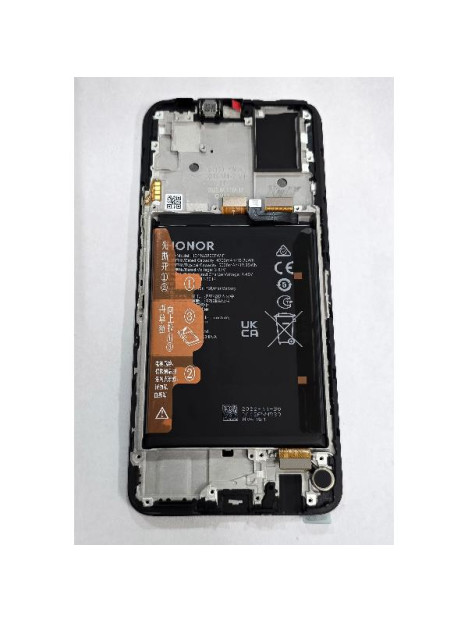 Pantalla para Honor X7 CMA-LX2 mas tactil negro con marco negro y bateria 0235ACBE Service Pack