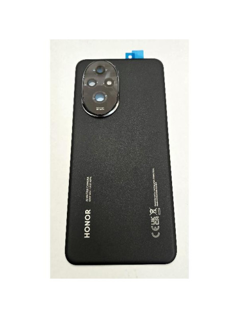 Tapa trasera o tapa bateria negra para Honor 200 con cubierta de camara 0235AKMV Service Pack