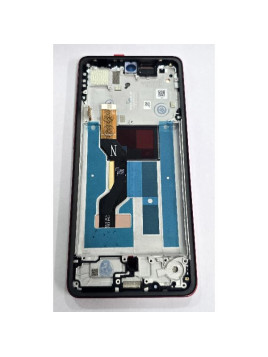 Pantalla para Motorola Moto G86 5G Moto G86 Power 5G mas tactil negro con marco rojo calidad premium