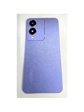 Tapa trasera o tapa bateria morada para Vivo Y17s V2310 con cubierta de camara