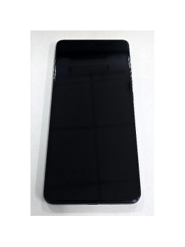 Pantalla para Motorola Moto G86 5G Moto G86 Power 5G mas tactil negro con marco azul oscuro calidad premium