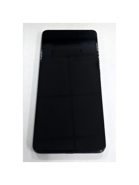 Pantalla para Motorola Moto G86 5G Moto G86 Power 5G mas tactil negro con marco azul oscuro calidad premium