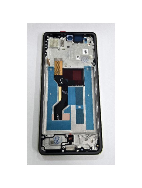 Pantalla para Motorola Moto G86 5G Motorola Moto G86 Power 5G mas tactil negro con marco verde calidad premium