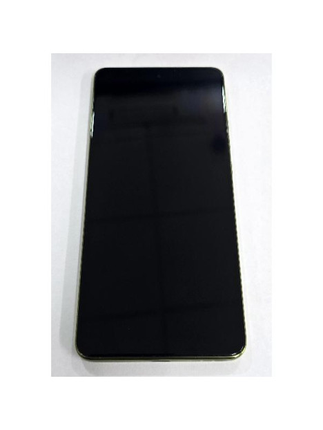 Pantalla para Motorola Moto G86 5G Motorola Moto G86 Power 5G mas tactil negro con marco verde calidad premium