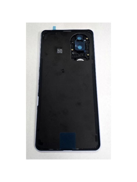 Tapa trasera o tapa bateria morada para Vivo V50 5G con cubierta de camara