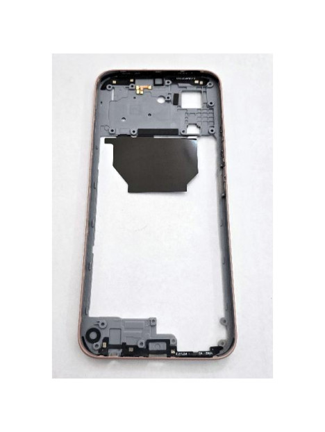 Carcasa o marco central naranja para Xiaomi Redmi 15C