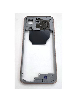 Carcasa o marco central naranja para Xiaomi Redmi 15C