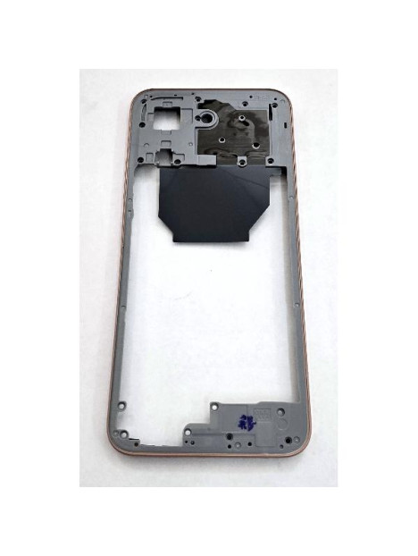 Carcasa o marco central naranja para Xiaomi Redmi 15C