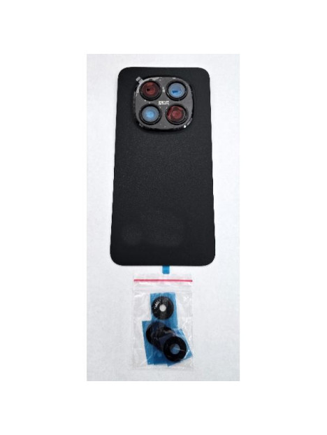 Tapa trasera o tapa bateria negra para Xiaomi Redmi Note 15 Pro 5G con cubierta de camara