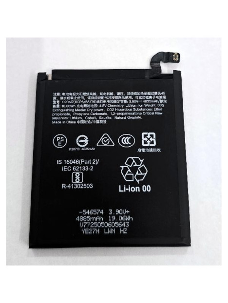 Bateria G20M7 4970mAh para Google Pixel 10 calidad premium