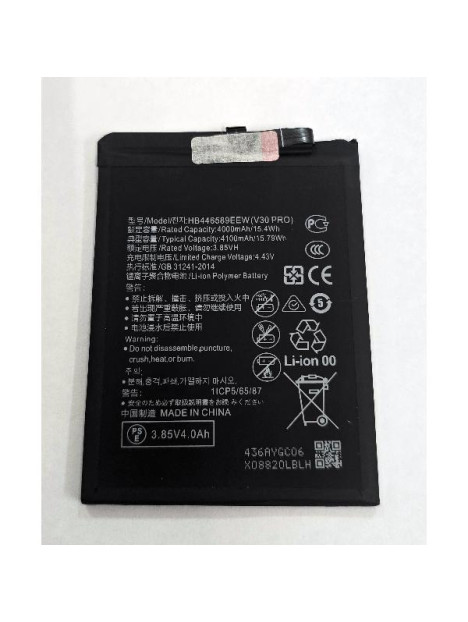 Bateria HB446589EEW 4100mAh para Honor V30 Pro Nova 6 4G calidad premium