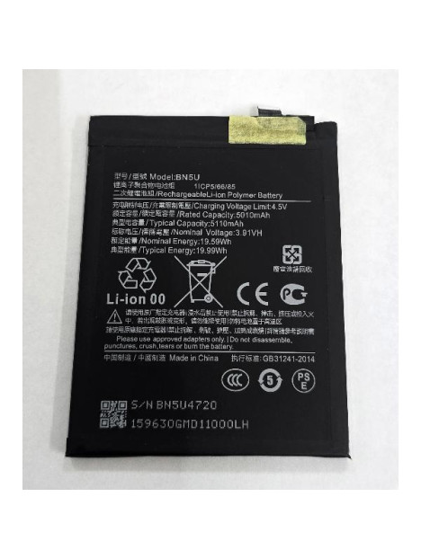 Bateria BN5U 5110mAh para Xiaomi Redmi Note 14 5G Xiaomi Poco M7 Pro 5G calidad premium