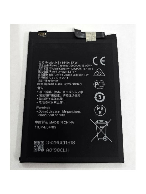 Bateria HB416491EFW 4000mAh para Honor Play 7T Pro Honor X40i calidad premium