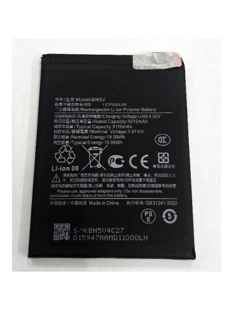 Bateria BN5V 5110mAh para Xiaomi Poco X7 Xiaomi Redmi Note 14 Pro 5G calidad premium