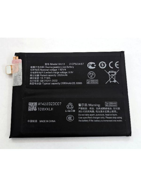 Bateria BA13 2580mAh para Meizu 16X Meizu X8 calidad premium