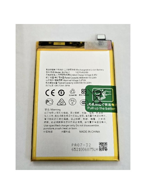 Bateria BLPA07 5000mAh para Oppo A78 4G Oppo A78 5G calidad premium
