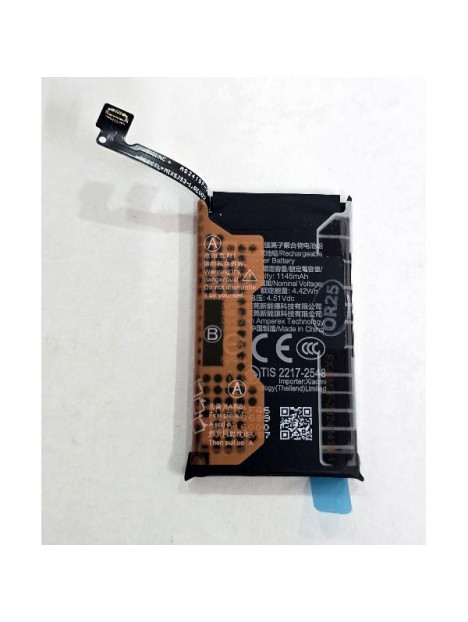 Bateria BM2F 1145mAh para Xiaomi Mi Mix Flip 2405CPX3DC 1330101000173B Service Pack