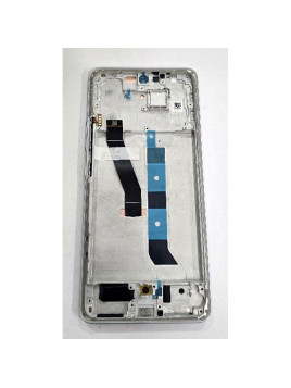 Pantalla para Xiaomi Poco M8 5G 2025 mas tactil negro con marco plata 5600070P17P00 Service Pack