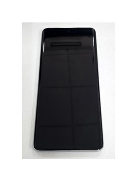 Pantalla para Xiaomi Poco M8 5G 2025 mas tactil negro con marco plata 5600070P17P00 Service Pack
