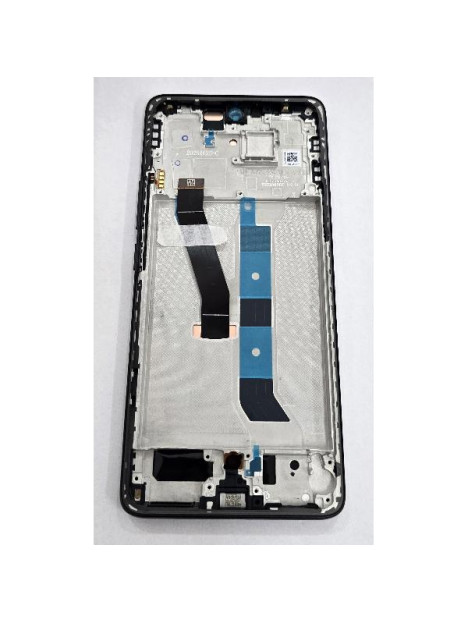 Pantalla para Xiaomi Poco M8 5G 2025 mas tactil negro con marco negro 5600090P17P00 Service Pack