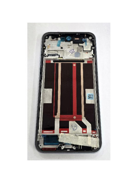 Pantalla para Oppo Reno 14 F 5G CPH2743 mas tactil negro con marco azul calidad premium