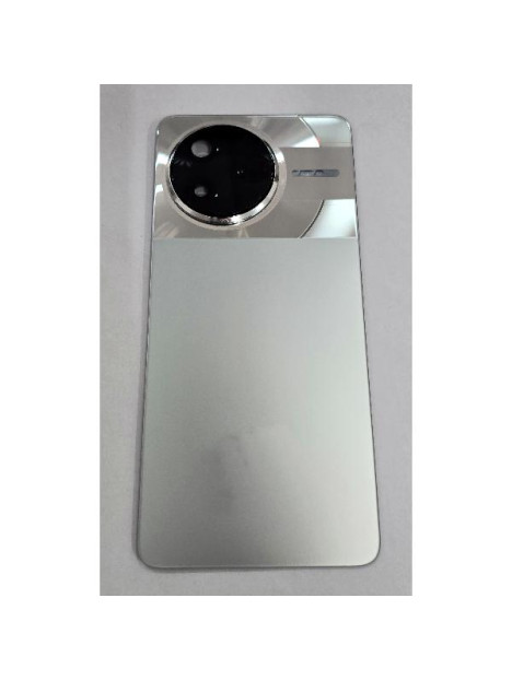 Tapa trasera o tapa bateria plata para Xiaomi Poco F7 Pro 5G con cubierta de camara