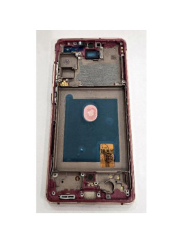 Pantalla para Samsung Galaxy S20 FE 4G G780F S20 FE 5G G781F mas tactil negro marco dorado compatible Oled