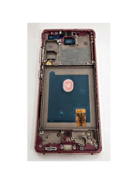 Pantalla para Samsung Galaxy S20 FE 4G G780F S20 FE 5G G781F mas tactil negro marco dorado compatible Oled