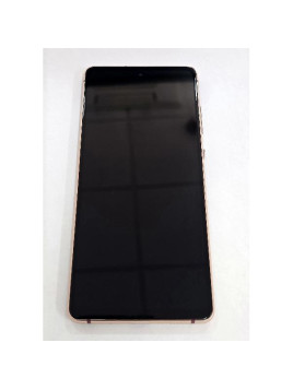 Pantalla para Samsung Galaxy S20 FE 4G G780F S20 FE 5G G781F mas tactil negro marco dorado compatible Oled
