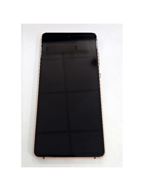 Pantalla para Samsung Galaxy S20 FE 4G G780F S20 FE 5G G781F mas tactil negro marco dorado compatible Oled