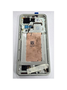 Pantalla para Xiaomi 15 5G mas tactil negro con marco verde calidad premium