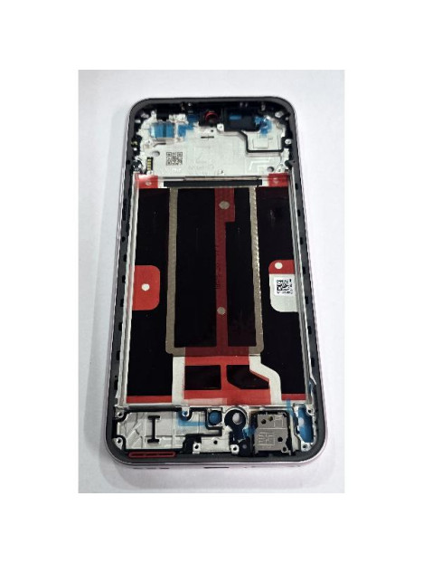 Carcasa o marco central rosa para Oppo A6 Pro 5G