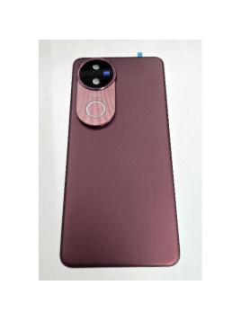 Tapa trasera o tapa bateria roja para Vivo V50 5G con cubierta de camara
