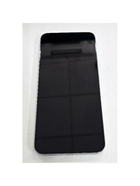 Pantalla para Xiaomi 15 5G mas tactil negro con marco blanco calidad premium