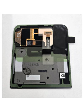 Tapa trasera superior pantalla para Samsung Galaxy Z Flip4 F721B negra GH97-27947A Service Pack