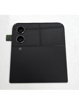 Tapa trasera superior pantalla para Samsung Galaxy Z Flip4 F721B negra GH97-27947A Service Pack