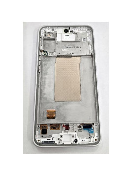 Pantalla para Samsung Galaxy A37 5G SM-A376 mas tactil negro con marco blanco GH82-39232C Service Pack
