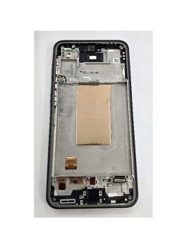Pantalla para Samsung Galaxy A37 5G SM-A376 mas tactil negro con marco gris GH82-39232A Service Pack