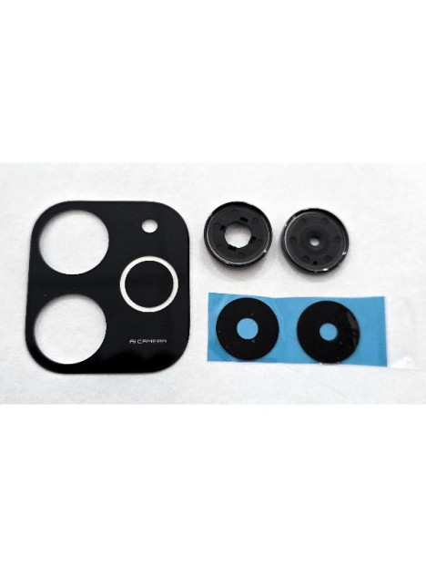 Cristal de camara para Realme Note 70T con cubierta negra calidad premium