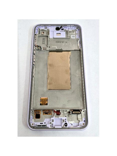 Pantalla para Samsung Galaxy A37 SM-A376 mas tactil negro con marco morado GH82-39232D Service Pack