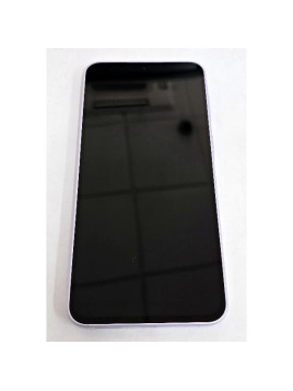 Pantalla para Samsung Galaxy A37 SM-A376 mas tactil negro con marco morado GH82-39232D Service Pack