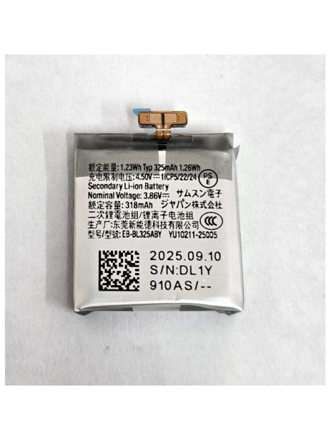 Bateria EB-BL325ABY 325mAh para Samsung Galaxy Watch8 40mm SM-L320 SM-L325 GH43-05278A Service Pack