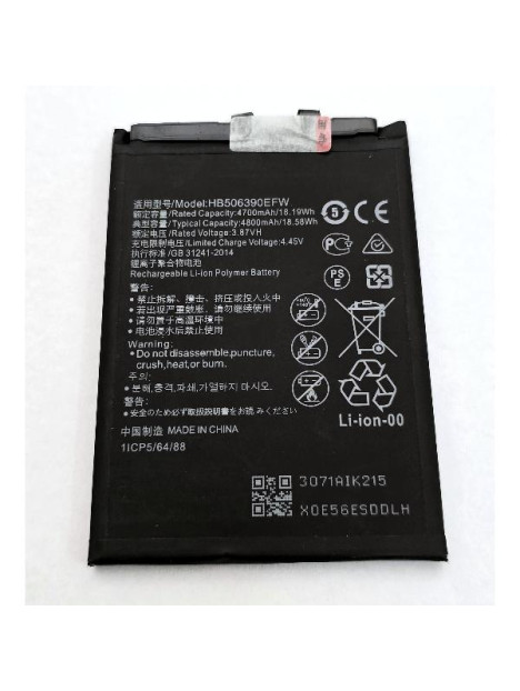 Bateria HB506390EFW 4800mAh para Honor 60 Honor 60 Pro Honor 70 Honor 80 Pro Honor 80 GT calidad premium