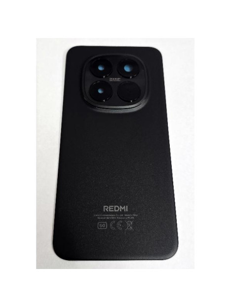 Tapa trasera o tapa bateria negra Xiaomi Redmi Note 15 Pro Plus con cubierta de camara 5600320P1600 Service Pack