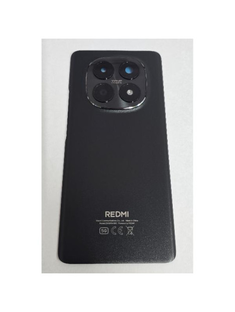 Tapa trasera o tapa bateria negra para Xiaomi Redmi Note 15 5G con cubierta de camara 56003000P1700 Service Pack