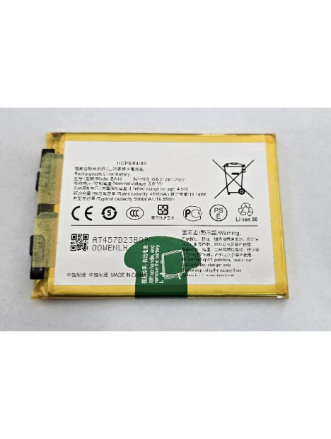 Bateria BA18 5000mAh para Vivo V30 5G V2318 Vivo V30 Pro 5G V2319 Vivo S18 Pro V2344A calidad premium