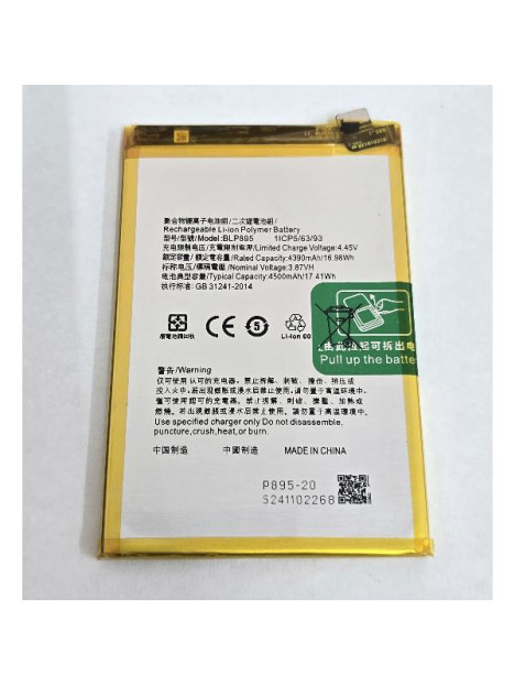 Bateria BLP895 4500mAh para OPPO Reno7 SE 5G PFCM00 calidad premium