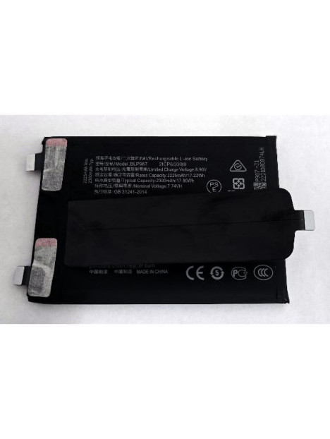 Bateria BLP987 4600mAh para Realme GT3 RMX3709 Realme GT Neo 5 RMX3708 calidad premium