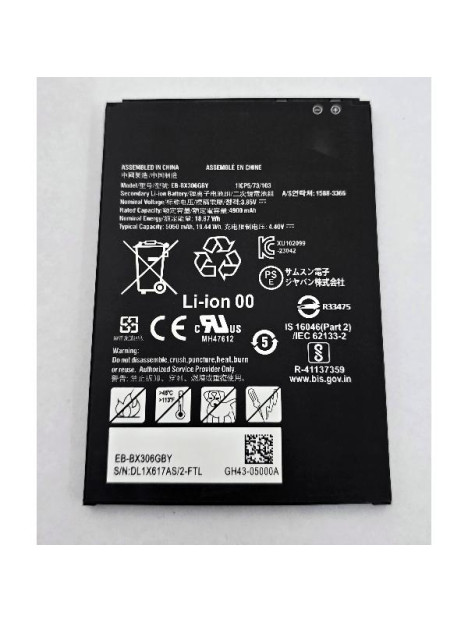 Bateria EB-BX306GBY 5050mAh para Samsung Galaxy Tab Active5 SM-X300 Galaxy Tab Active5 Pro SM-X350 calidad premium